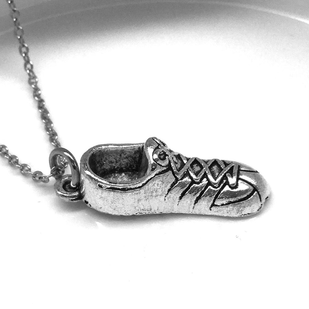 Running Shoes Tennis Runners Charm Necklace